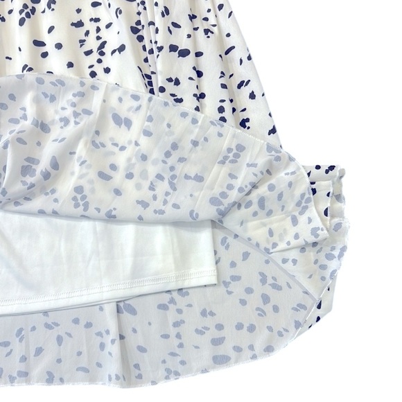 Shein Dalmatian Black and White Lined Print Midi Skirt Size XL - Picture 7 of 12